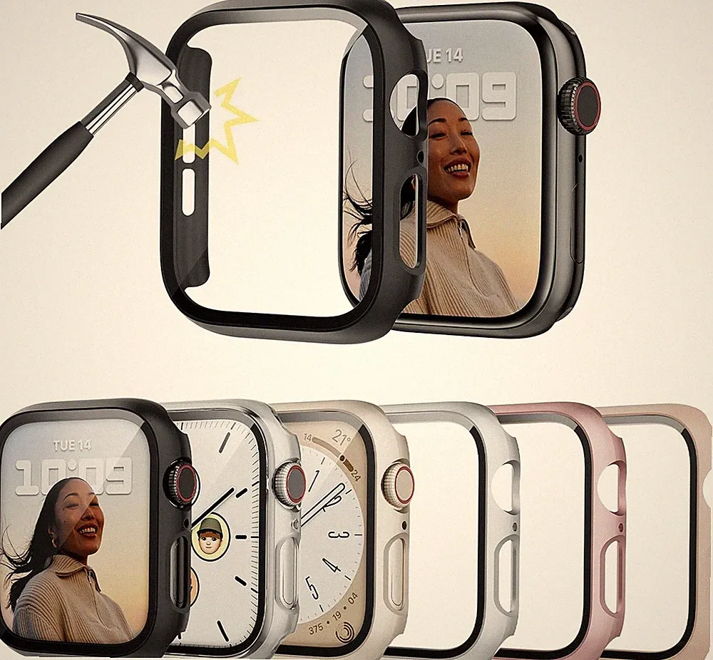 Schutzhülle 6-Stück für Smartwatch 40mm, Hard Gehäuse, Kratzfest, Displayschutz