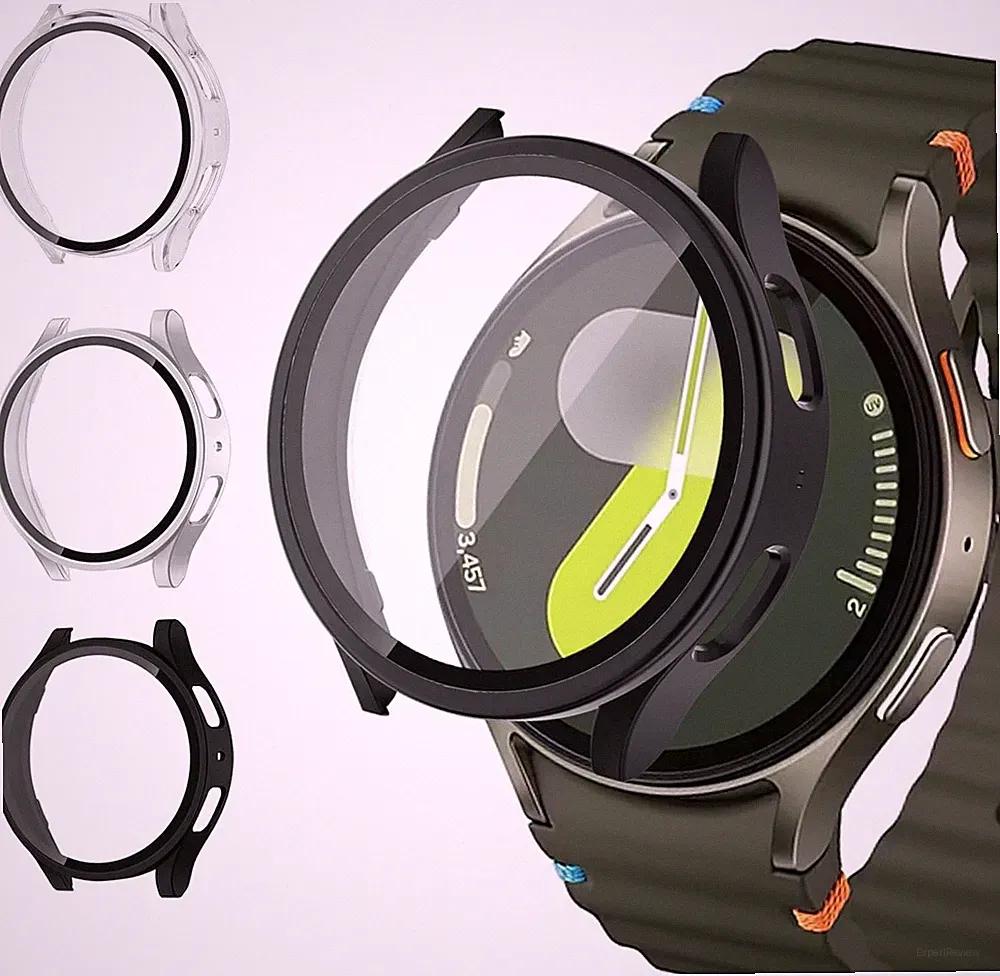 Schutzhülle Displayschutz für Galaxy Watch 5/4 44mm Hard PC Gehäuse Damen Herren