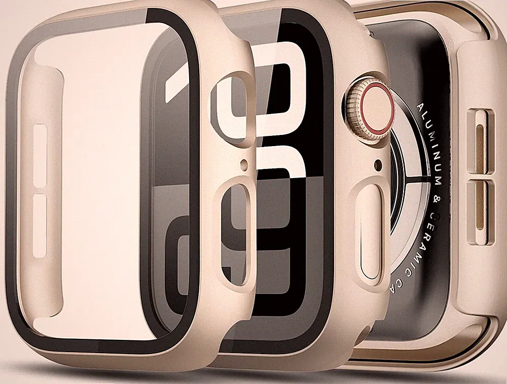 Schutzhülle für Apple Watch SE 3/SE 2/SE/6/5/4 mit Displayschutzfolie 40mm