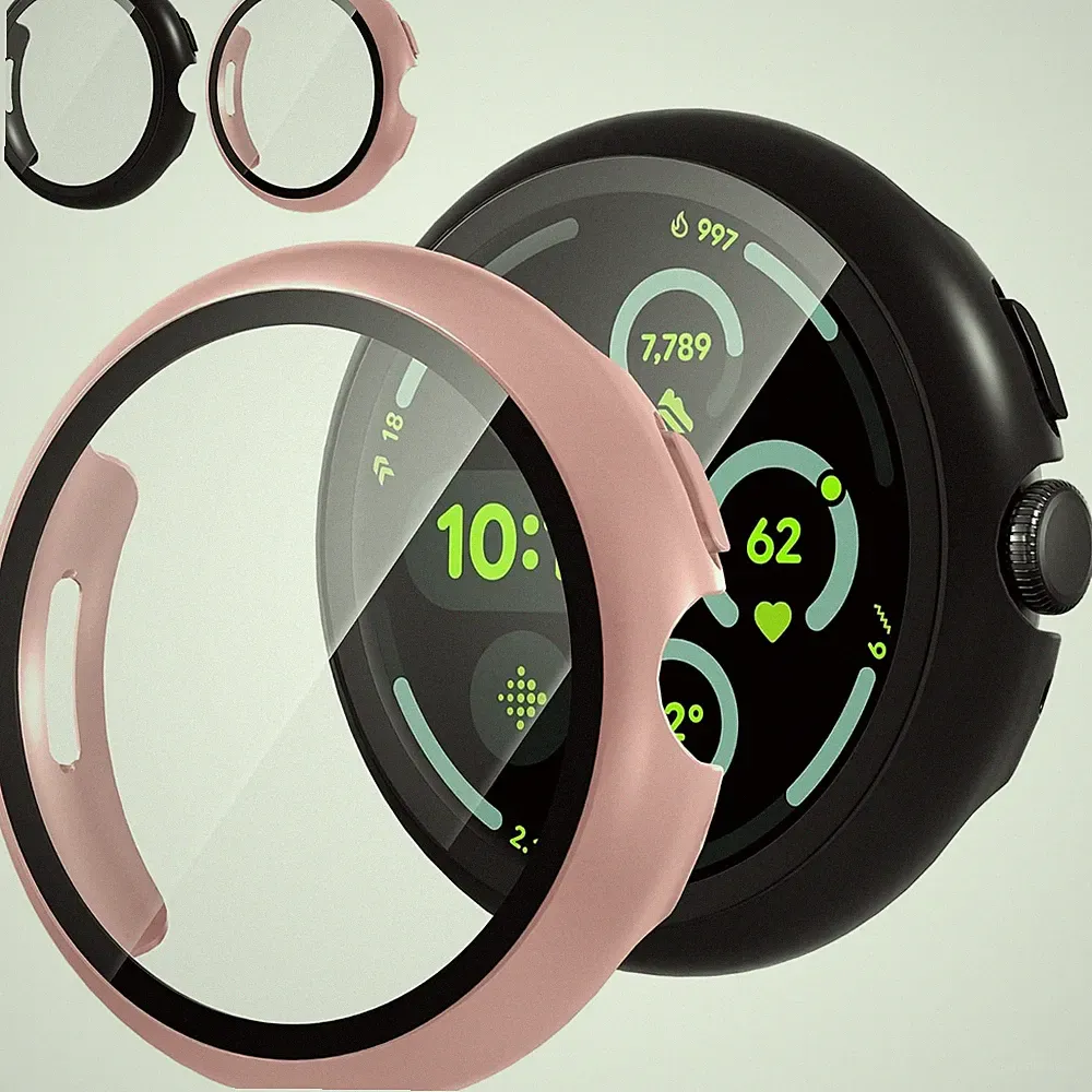 Schutzhülle für Google Pixel Watch 3 45mm Ultradünn Kratzfest Schwarz