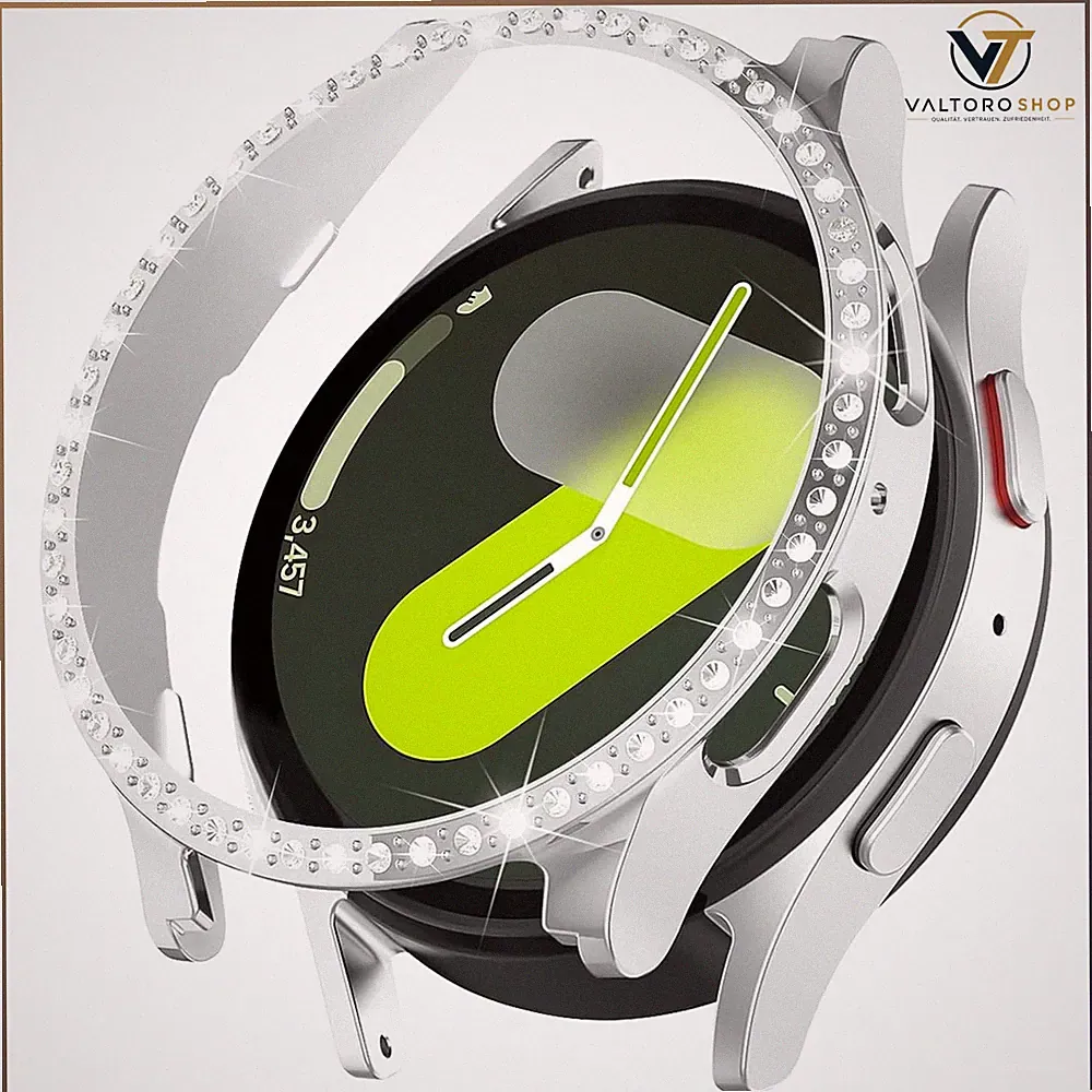 Schutzhülle für Smartwatch 40mm/44mm, Glitzer Diamant, Hart PC, Damen