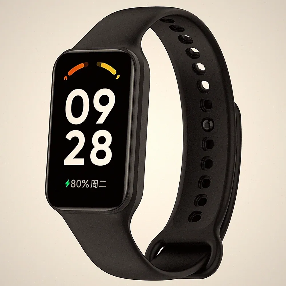 Schutzhülle mit Armband Bizon Strap + Case Watch für Xiaomi Redmi Smart Band 2