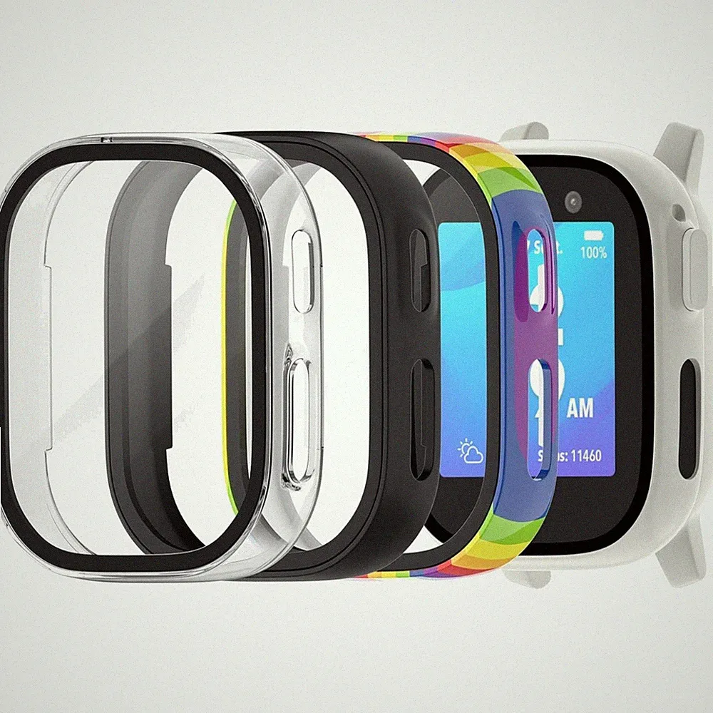 Schutzhülle Smartwatch 3 Stück Hart PC, gehärtetes Glas, rundum Schutz, kompa...
