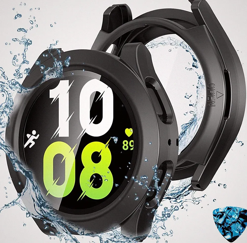 Schutzhülle Wasserdicht für Galaxy Watch 40mm PC Bumper mit Displayschutz