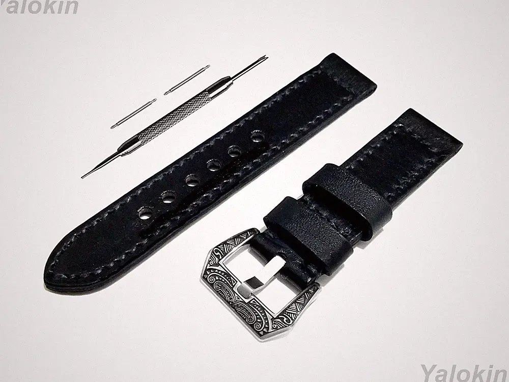 Schwarzes Gebürstetes Lederarmband Für Garmin Venu X1 Fitness Smartwatch -B24