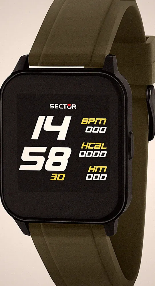 SECTOR - S-05 39*33MM DIGITAL GREEN SILICON - R3251550001 - Herrenuhren, Smartwa