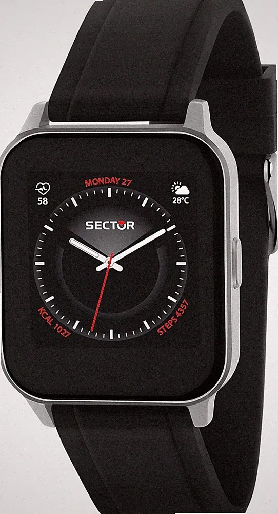 SECTOR - S-05 Smart 39*33MM Schwarz - R3251550003 - Herrenuhren, Damenuhren