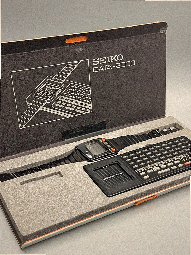 Seiko Data-2000 Uhr Watch Computer - 35 mm Smartwatch - OVP - Läuft - LESEN