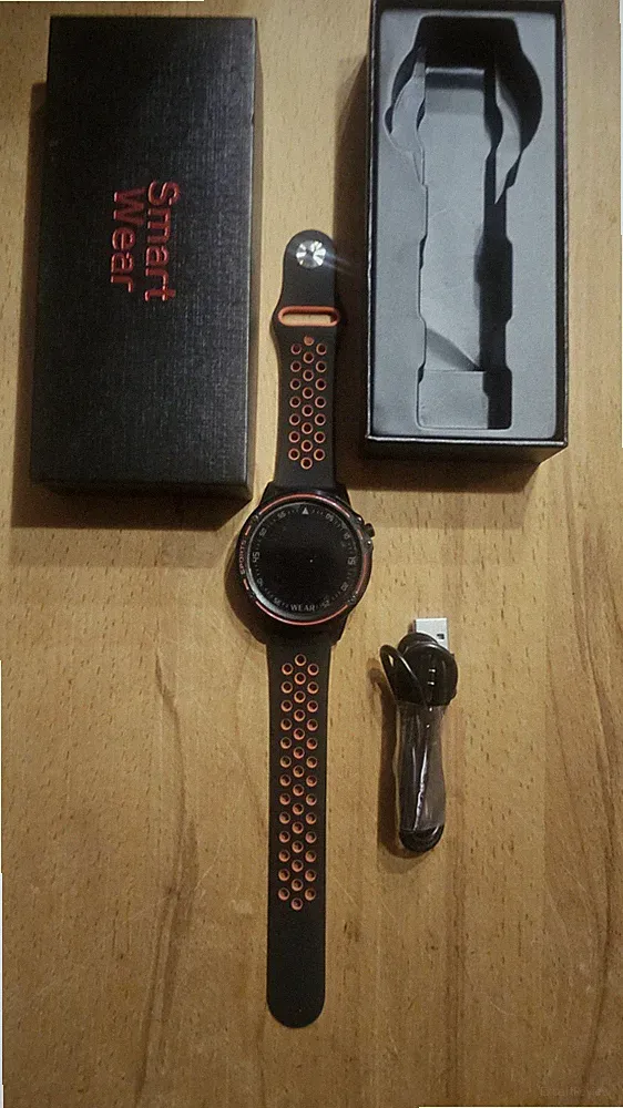 Senioren Kinder Smartwatch in rot/schwarz von Smart Wear Top Funktionen Neu!