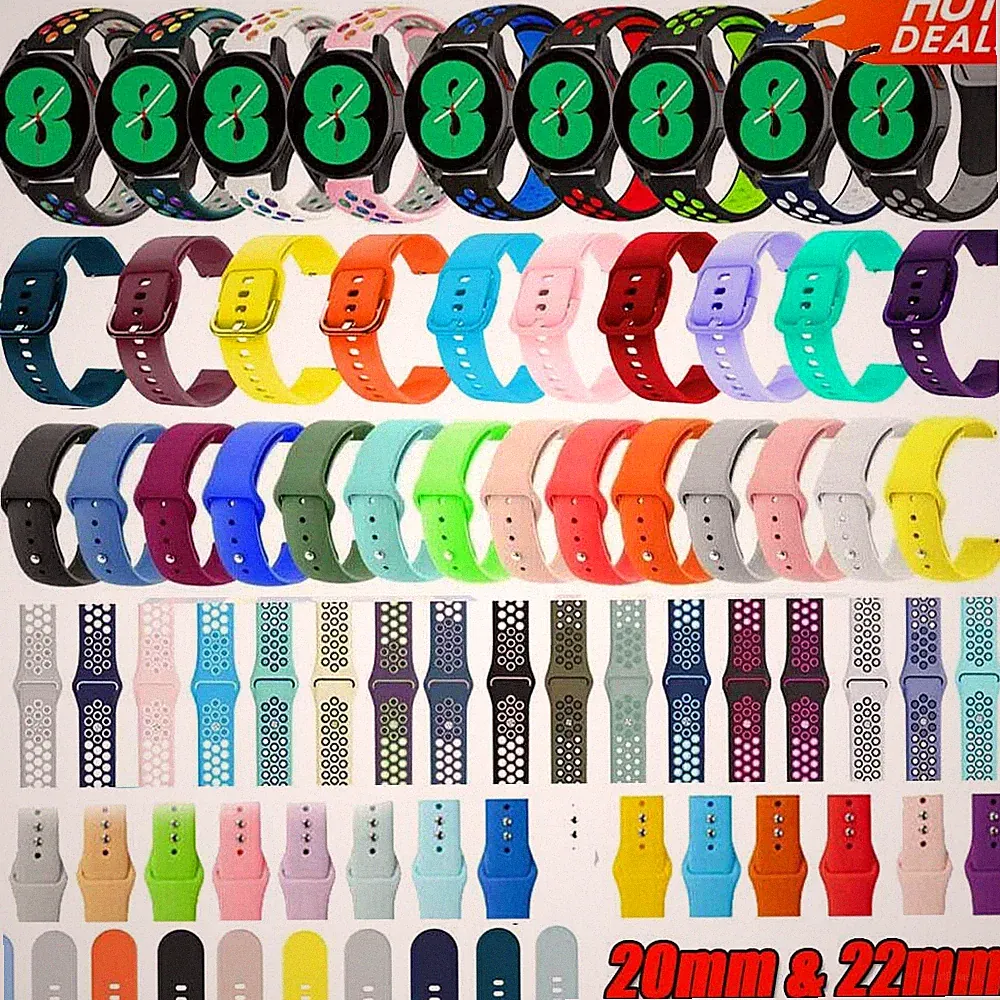 ⭐Silikon Armband 22mm | 20 mm für Samsung Huawei Amazfit Smartwatch Uhrenarmband