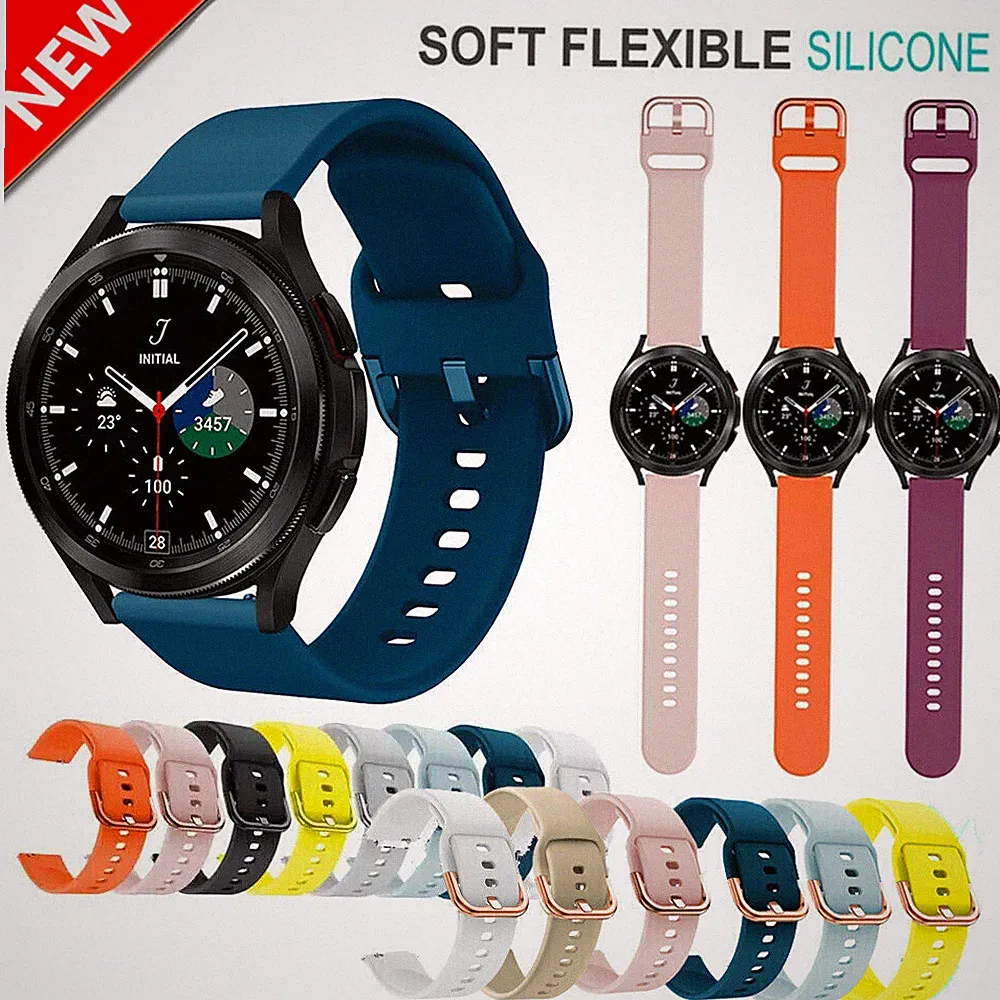 Silikon Armband 22mm Stegbreite Uhrenarmband für Samsung Amazfit Huawei Fossil