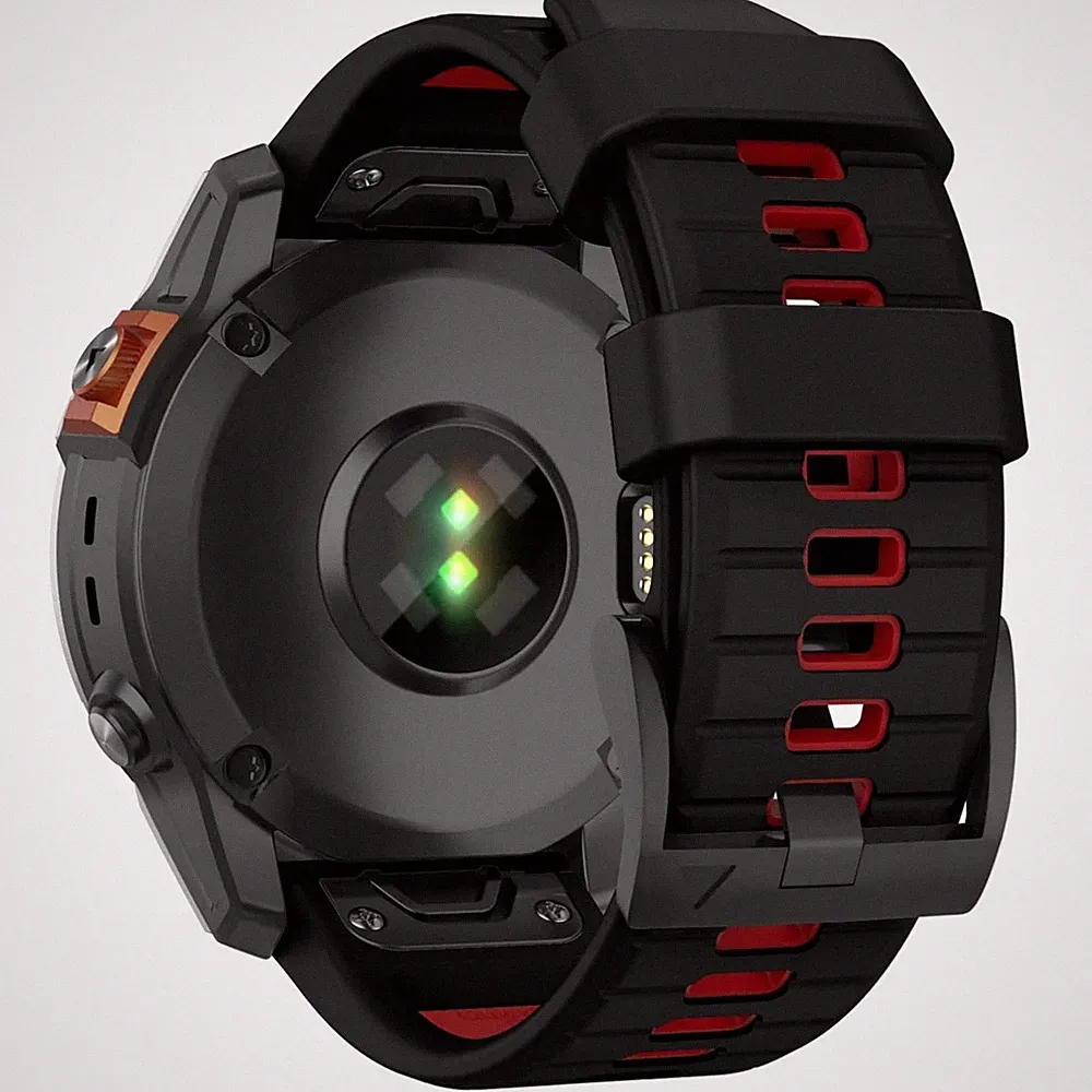 Silikon Armband 26mm Fenix 8 7X 6X 5X 3 HR Sport Smartwatch Ersatz
