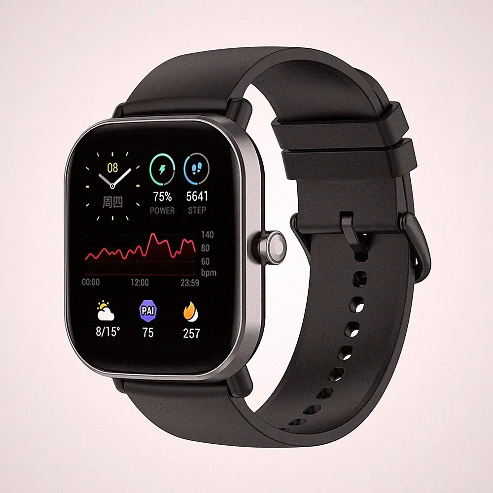 Silikon Armband Für Amazfit GTS4 Mini/GTS 3/GTS 2 SportTracker Band Schwarz 20mm