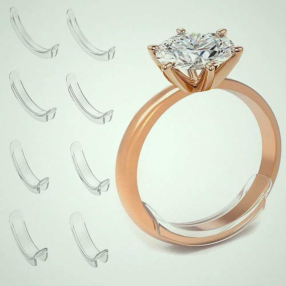 Silikon Ringverkleinerer Set für Damen Herren unsichtbar anpassbar