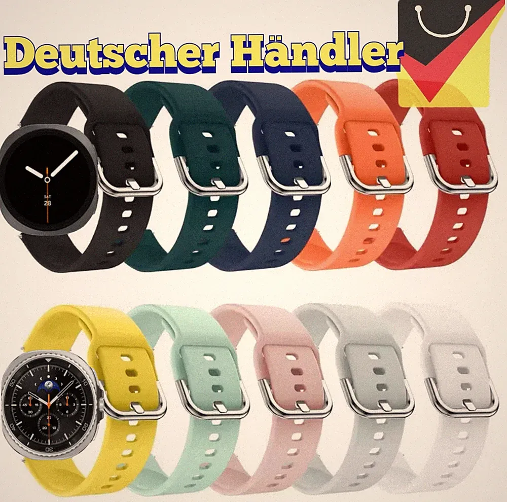 Silikon Sport Armband für Samsung Galaxy Watch 8 Classic 46mm / 40mm/ 44mm smart
