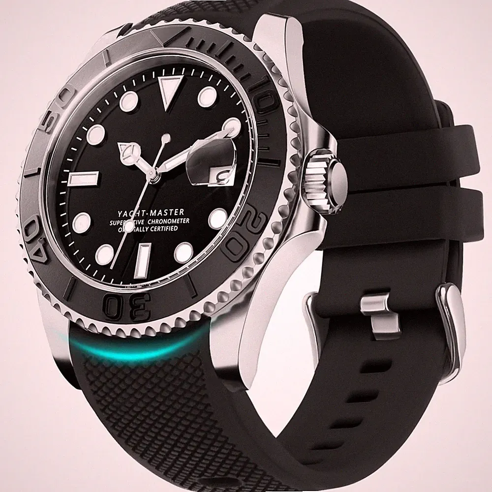 Silikon Uhrenarmband 20mm Sportarmband für Smartwatch & klassische Uhr Duo-Fa...