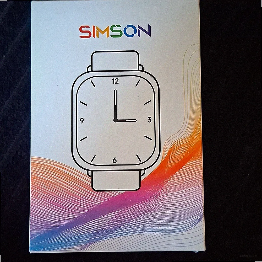 SIMSON Smartwatch SH1 45 mm Schwarz Silikonarmband Touch Fitness Android/iOS