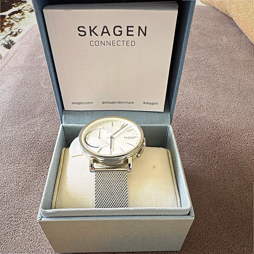 Skagen Connected Smartwatch 40 mm Silber Edelstahl Mesh-Armband iOS/Android