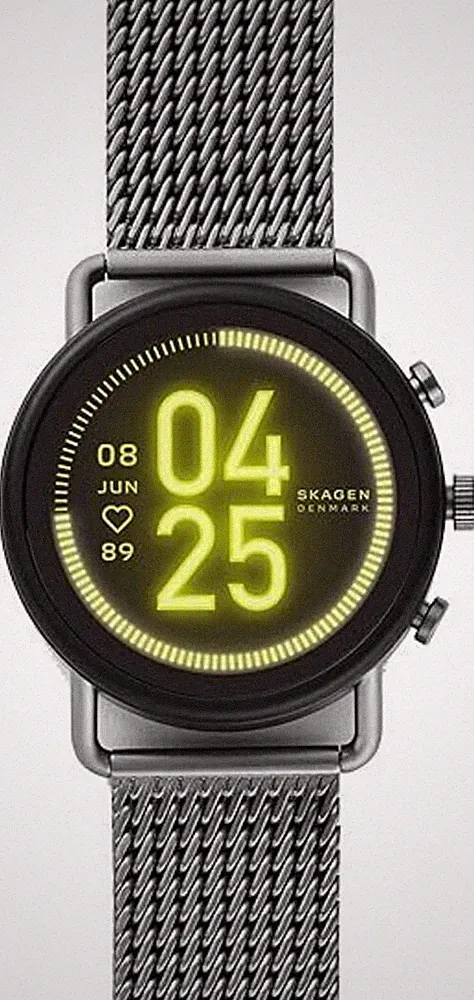 Skagen Smartwatch HR Falster 3 Milanaise Edelstahl Grau SKT5200 Uhr