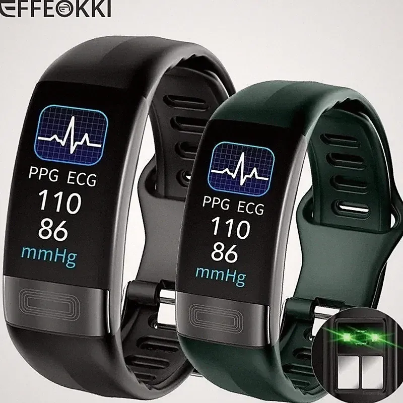 Smart Armband Tracker für Damen/Herren EKG+PPG Gesundheit Sport Smartwatch Fitness