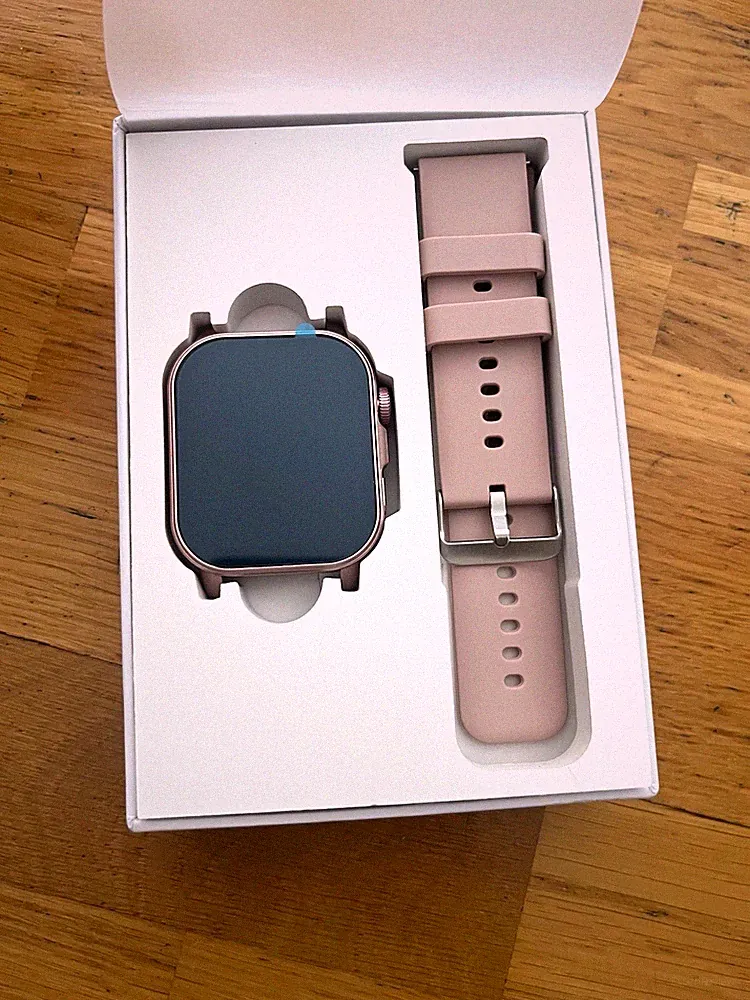 Smart Bracelet Smartwatch 40 mm Watch OS rosa Silikonarmband Neu