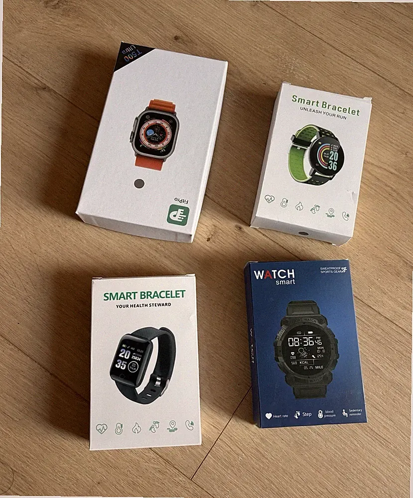 Smart Bracelet Smartwatch 44 mm, Silikonarmband, kompatibel Android