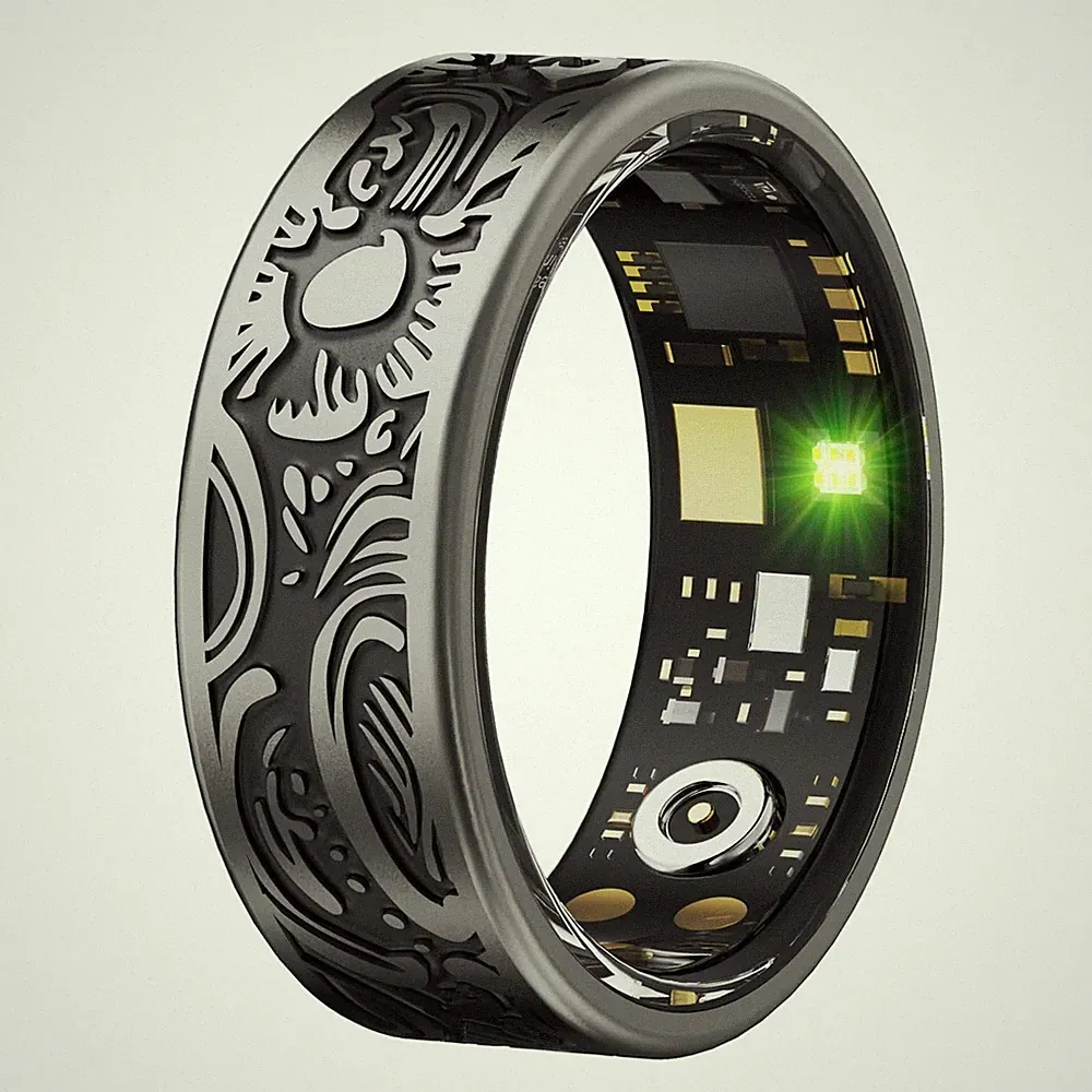 Smart Ring Fitness Tracker Schlaftracker Herzfrequenzmonitor Schrittzähler
