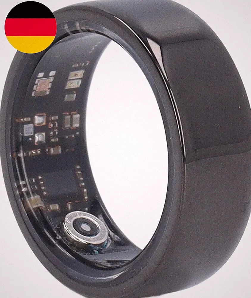 Smart Ring Health Tracker, IP68 Wasserdichter Schrittzähler Smart Health Ring Fü
