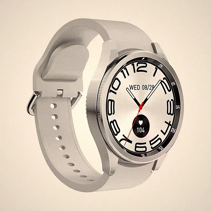 Smart Watch JS Watch 6 Max, Bluetooth-Anruf, SmartUhr Damen Herren, Herzfrequenz