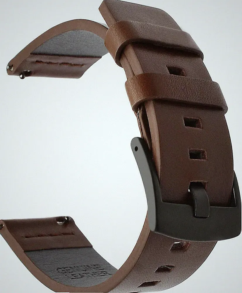 Smart Watch Lederarmband Klassisch Echtes Leder Armband Ersatz Armband 20mm/22mm