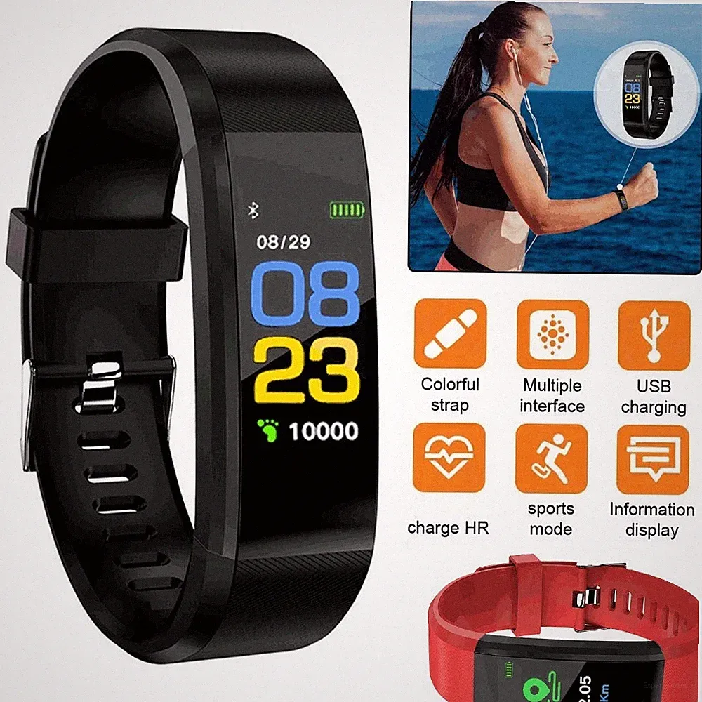 Smart Watch Männer Frauen Fitness Tracker Blutdruck Herzfrequenz Sport Uhren