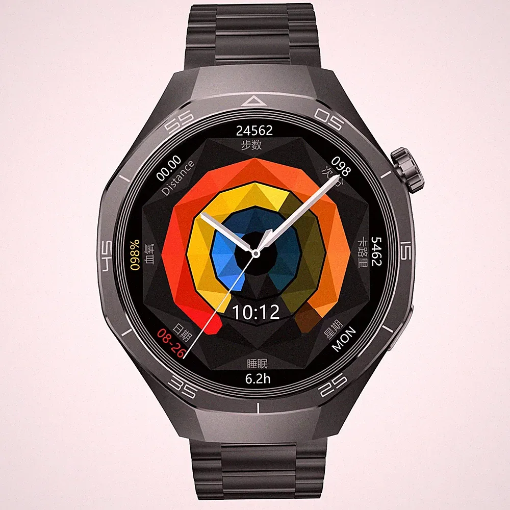 Smart Watch SK40 BluetoothAnruf,Smart Uhr Damen undHerren Schwarz,drei Armbänder