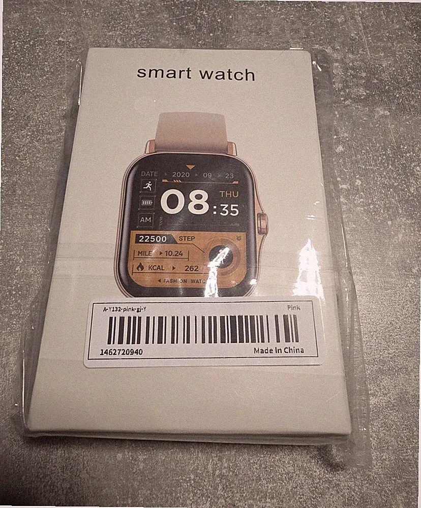 Smart Watch Smartwatch 30 mm Rosa Silikonarmband iOS & Android OVP