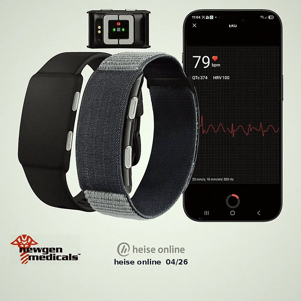 Smarter Fitness-Tracker, App, 24/7-Erfassung, EKG-Überwachung, 180 mAh