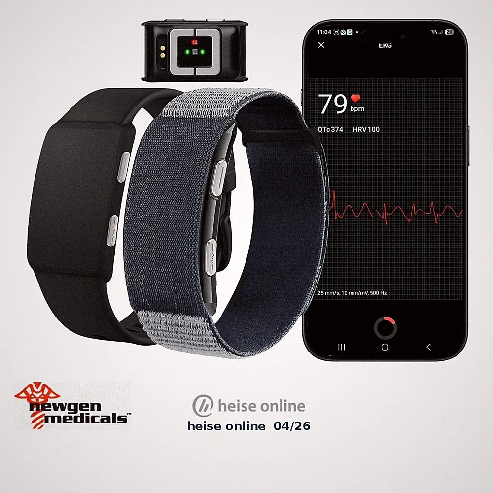 Smarter Fitness-Tracker, App, 24/7-Erfassung, EKG-Überwachung, 180 mAh