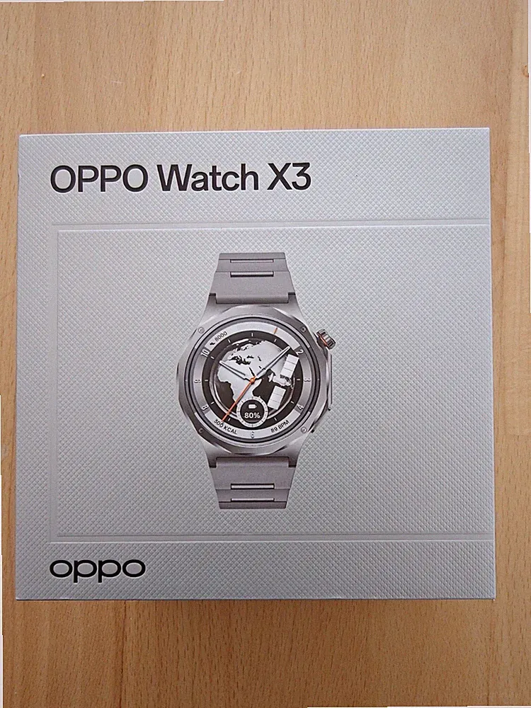 Smartuhr Smartwatch Oppo Watch X3, Misty Titanium, Wear OS von Google - neu, OVP