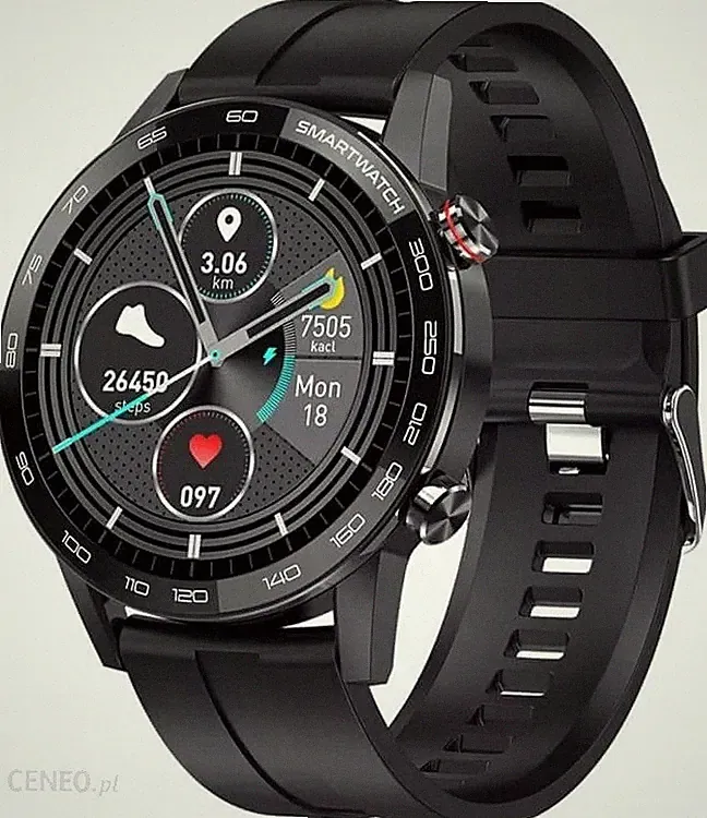 Smartwatch 1,28'' HD Uhr Herren Bluetooth Anruf Telefon Schrittzähler Stoppuhr