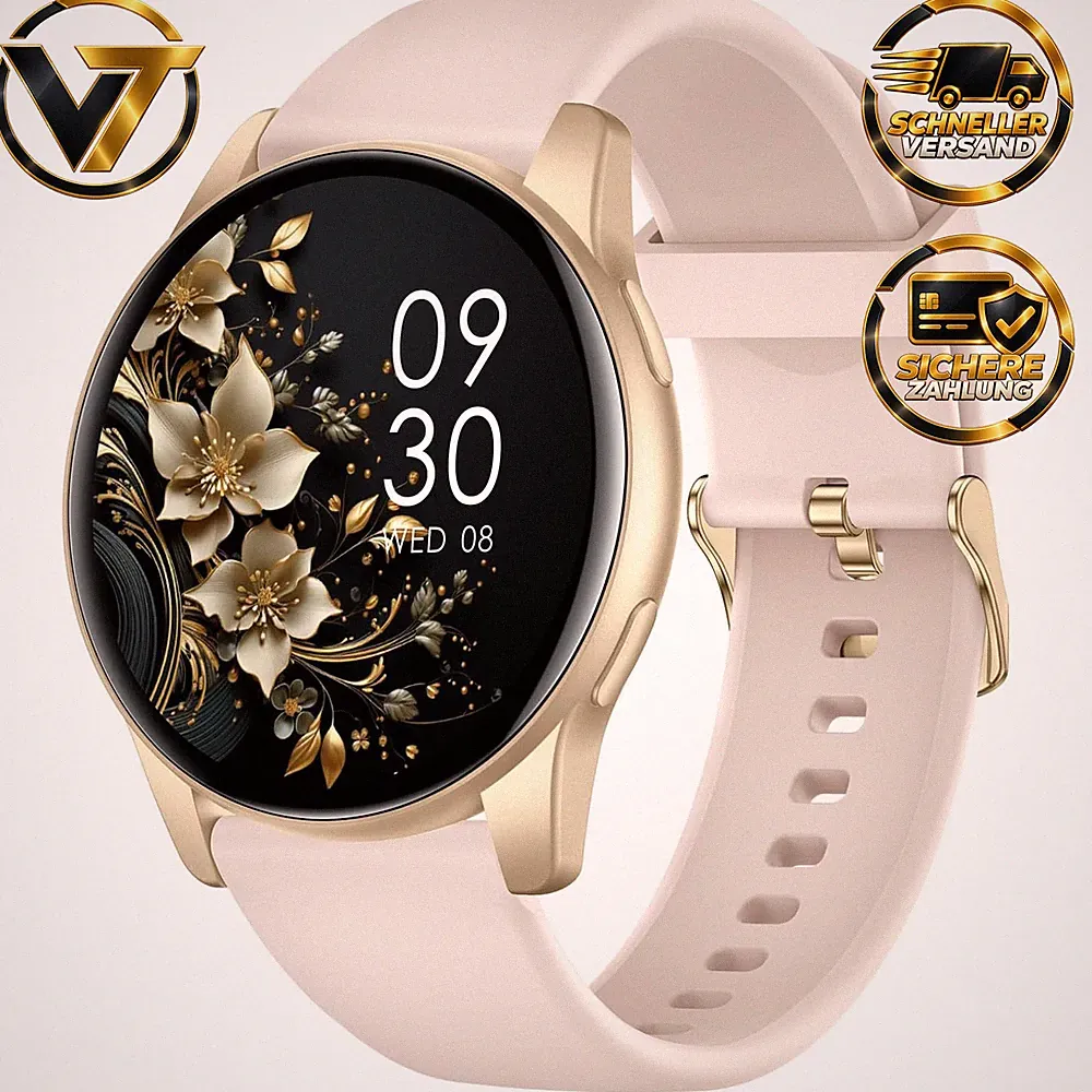 Smartwatch 1,38 Zoll HD-Display Bluetooth Anrufe Fitness Tracker IP68