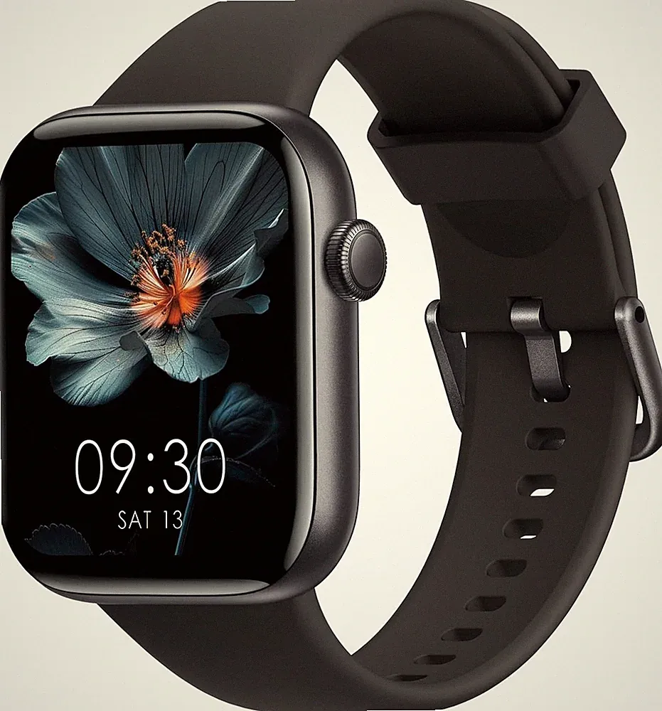 Smartwatch 1,85" HD Touch Fitnessuhr mit Telefonfunktion IP68 Schwarz Damen