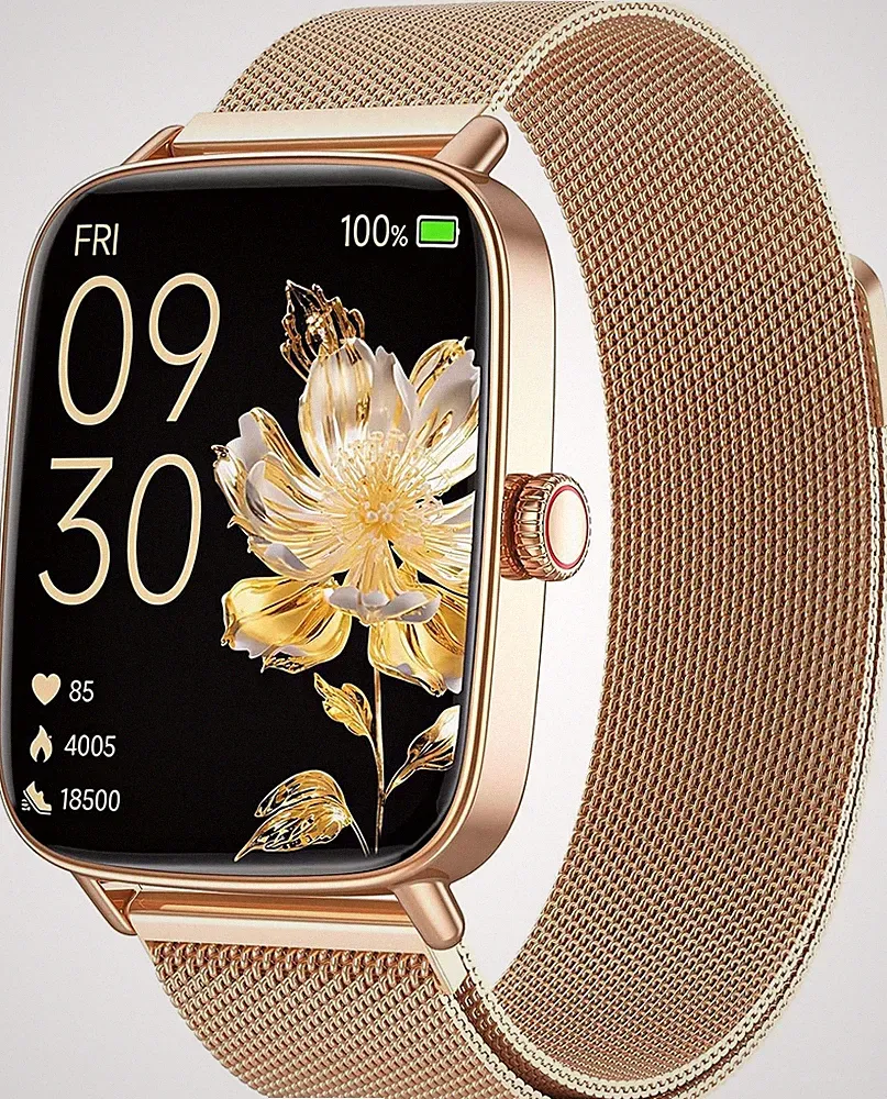Smartwatch 1,85 HD-Touchscreen, 100+ Sportmodi, IP68, Herzfrequenz