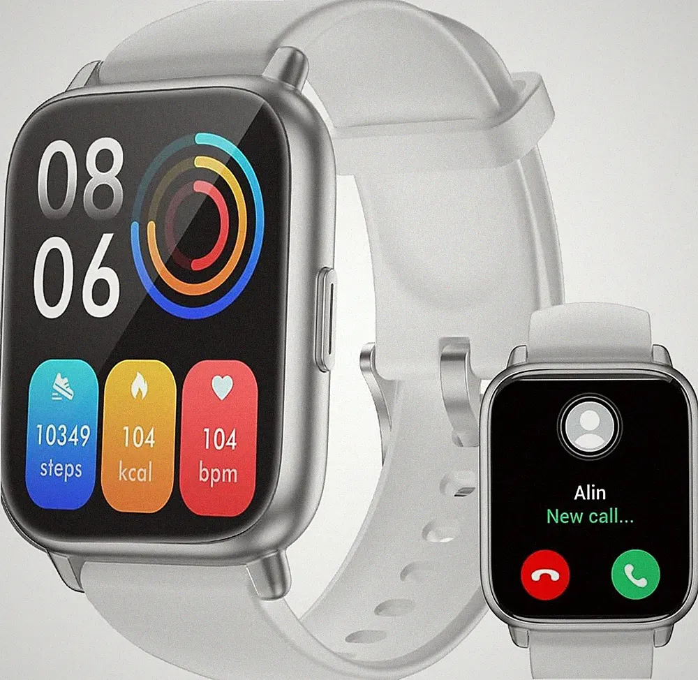 Smartwatch 1,85 Zoll HD Screen mit Telefonfunktion für Damen Herren