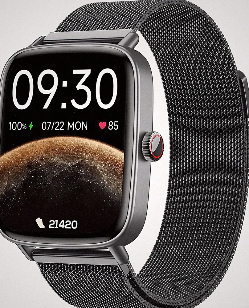 Smartwatch 1,85 Zoll IP68, 100+ Sportmodi, Herzfrequenz, Schlafanalyse, Anruf
