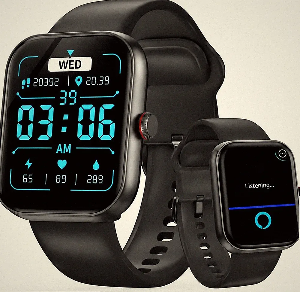 Smartwatch 1,91" AMOLED Alexa Telefonfunktion Herren Damen Fitness Uhr