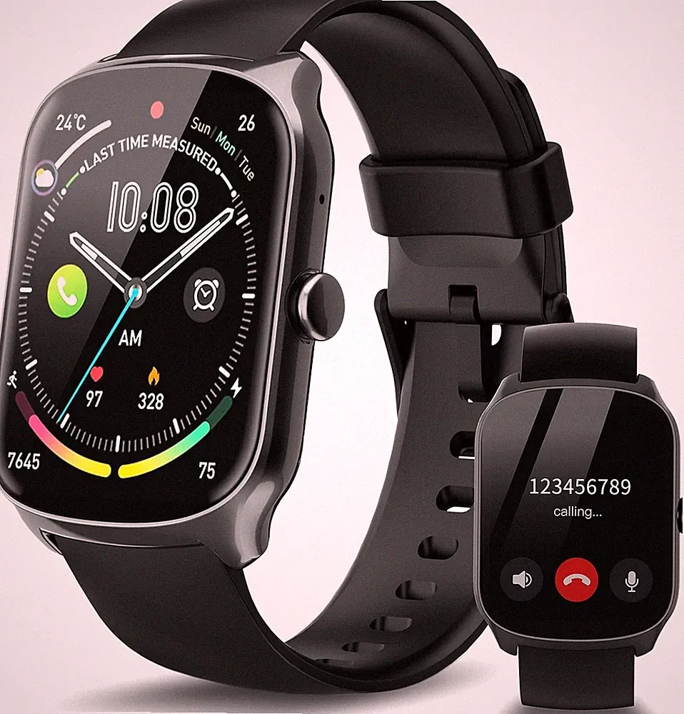 Smartwatch 1,95" HD Touchscreen IP68 Wasserdicht 110 Sportmodi Fitnessuhr
