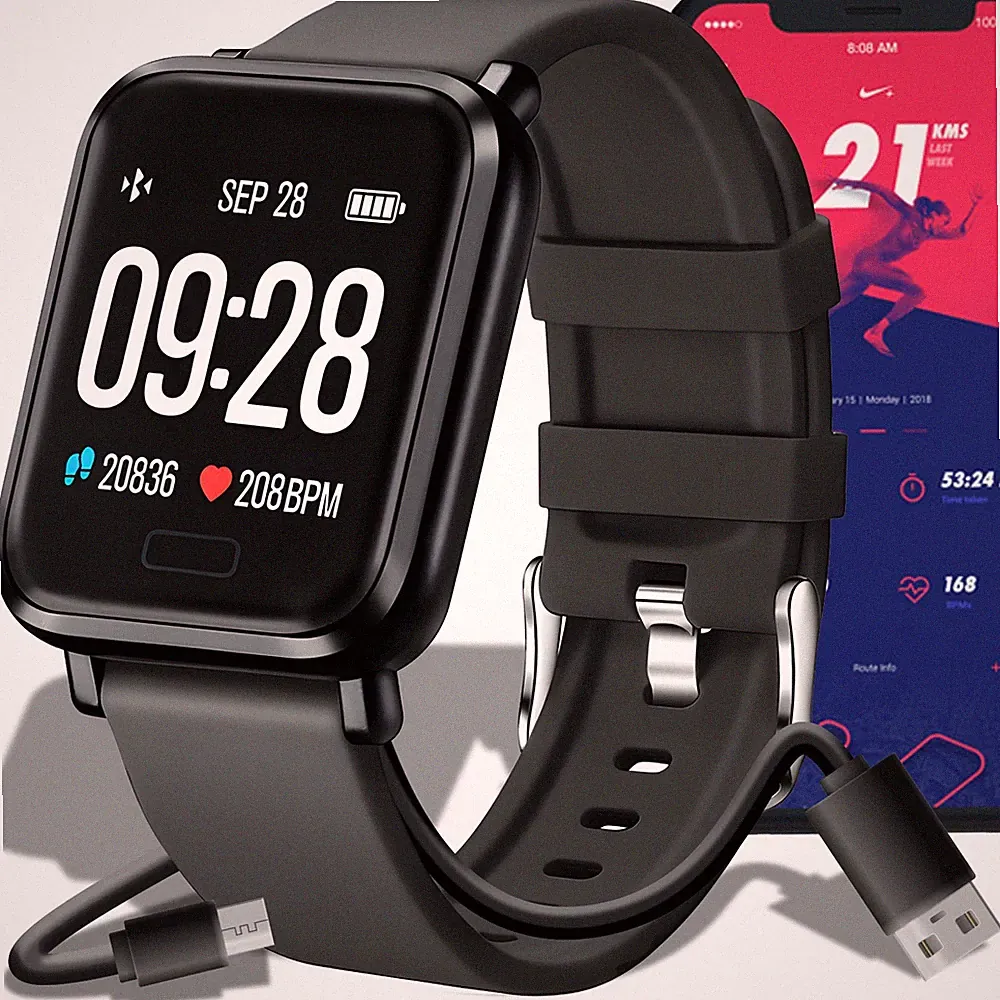 Smartwatch 45mm IP67 Touchscreen Fitness Armband Sportuhr Retoo