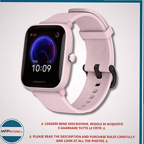 Smartwatch Amazfit Bip U Mit HD Display Und Fitnessfunktionen, Rosa - SIGILLIERT