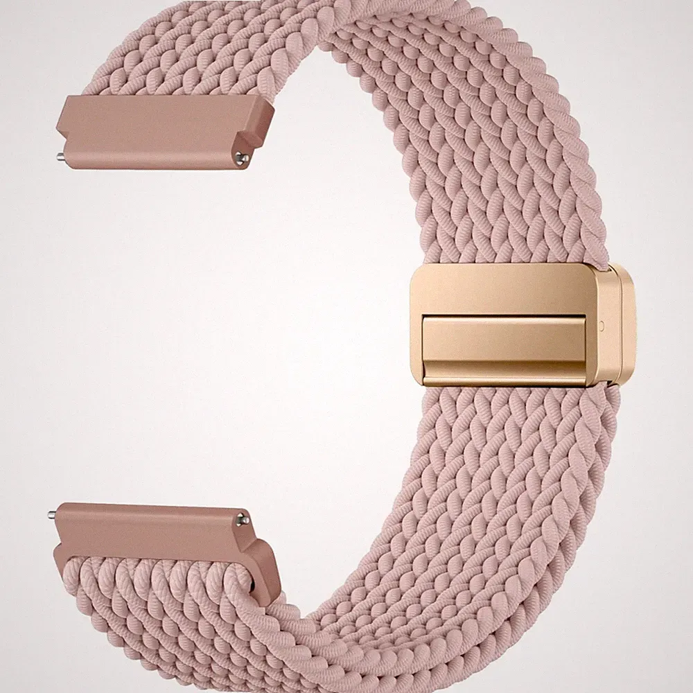 Smartwatch Armband 20mm Nylon Elastisch Magnetverschluss für Samsung Galaxy W...