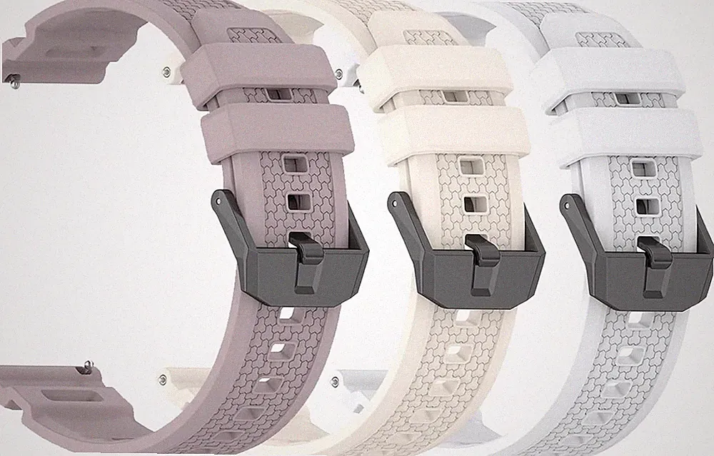 Smartwatch Armband 24mm Silikon Ersatzband für Acclafit P5 1,85 Zoll Zubehör