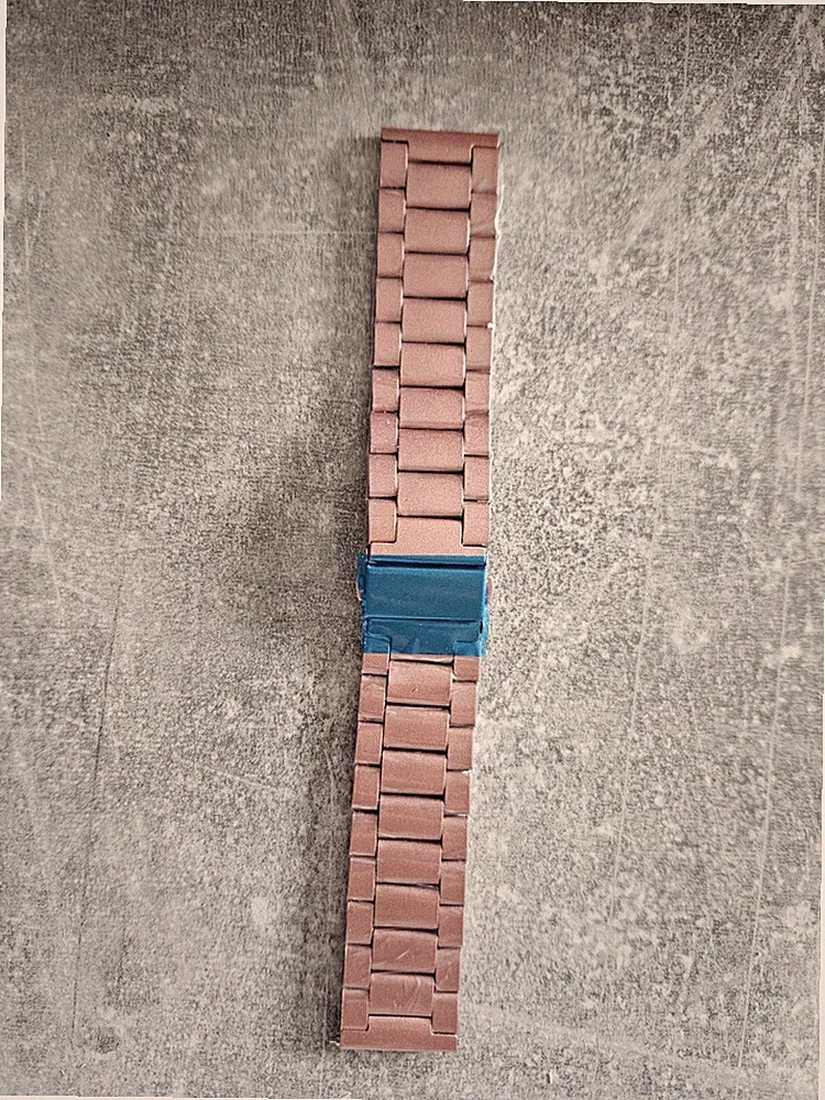 Smartwatch Armband Edelstahl Pink 22mm