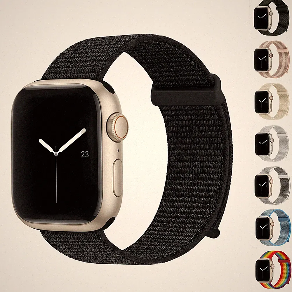 Smartwatch Armband für Apple Watch Series 4 40 mm 44 mm Nylon Ersatz Band Klett